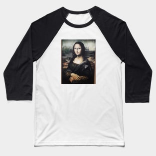 mona lisa Baseball T-Shirt